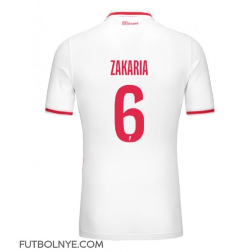 Camiseta AS Monaco Denis Zakaria #6 Primera Equipación 2024-25 manga corta